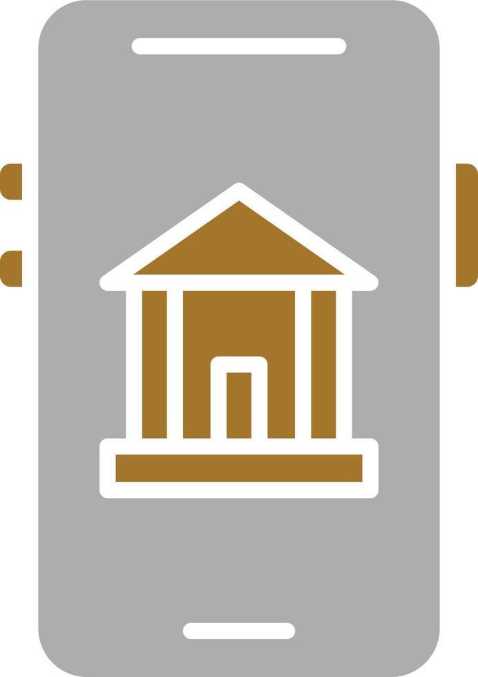 Mobile Banking Icon Style vector