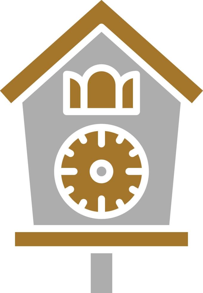 Cuckoo Clock Icon Style vector
