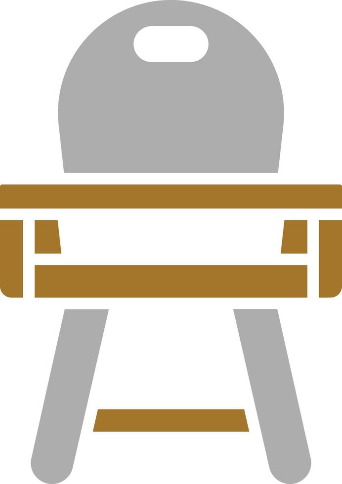 Baby Chair Icon Style vector