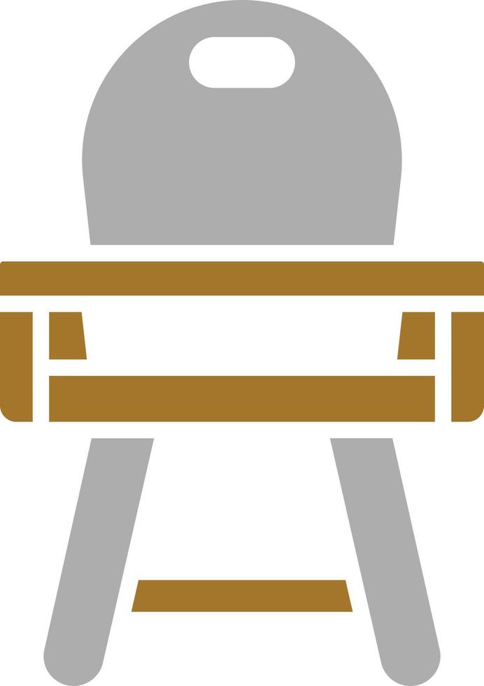 Baby Chair Icon Style vector