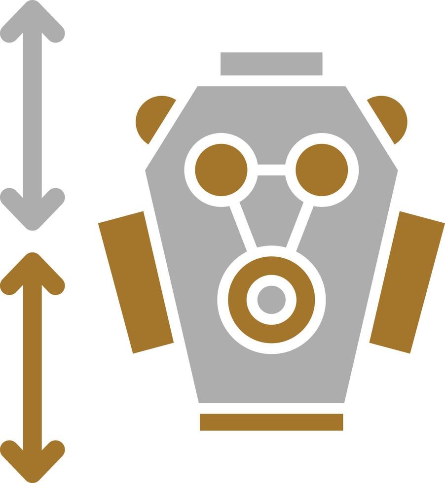 Engine Size Icon Style vector
