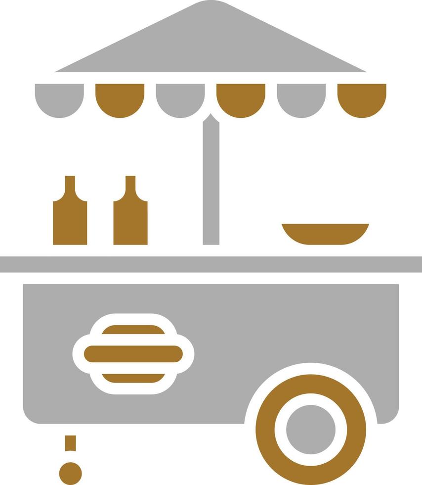 Hot Dog Stall Icon Style vector