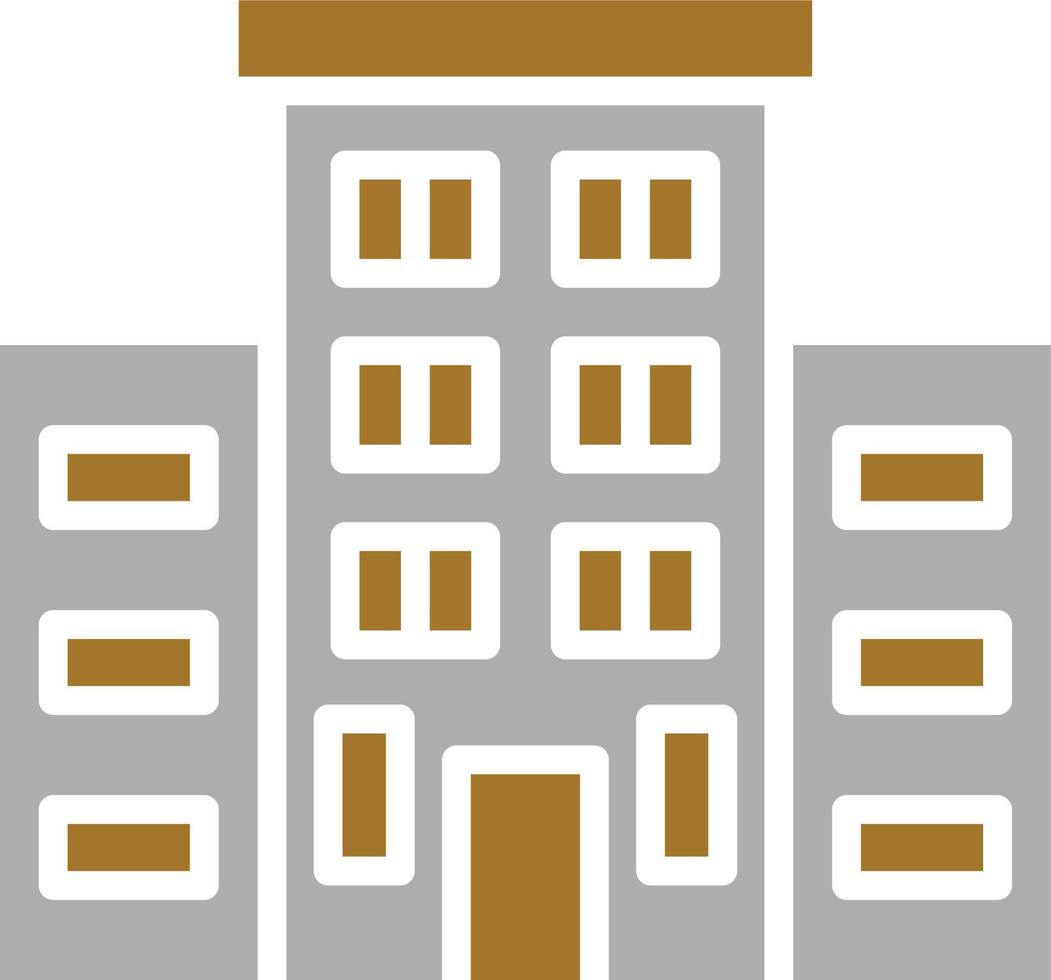 estilo de icono de hotel vector