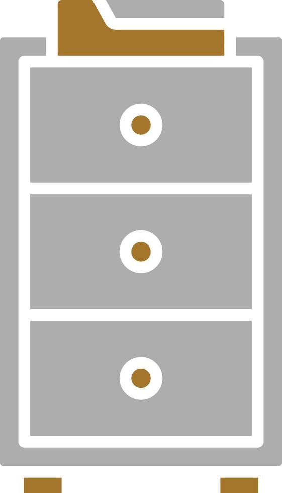 Filing Cabinet Icon Style vector