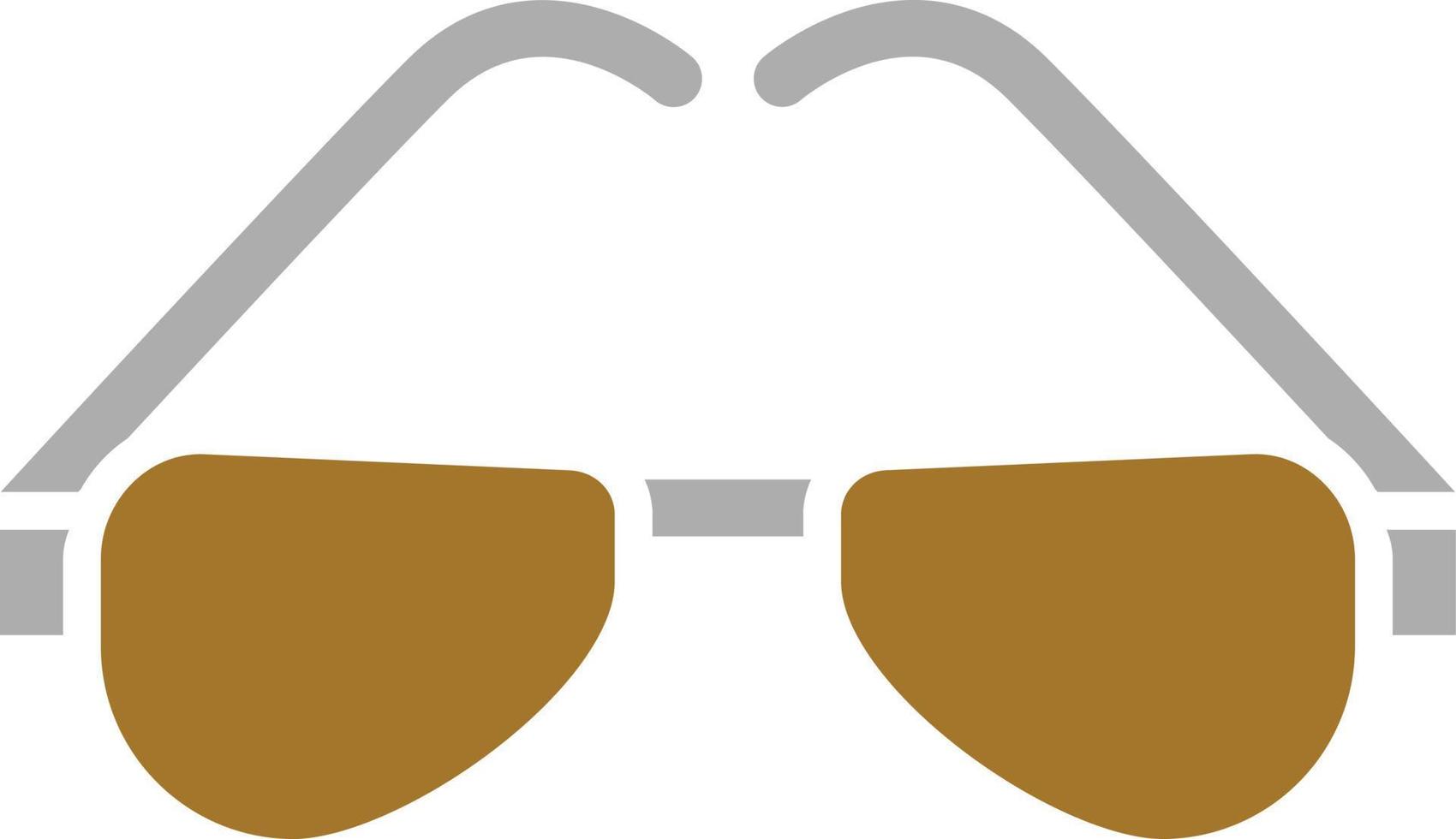 estilo de icono de gafas vector