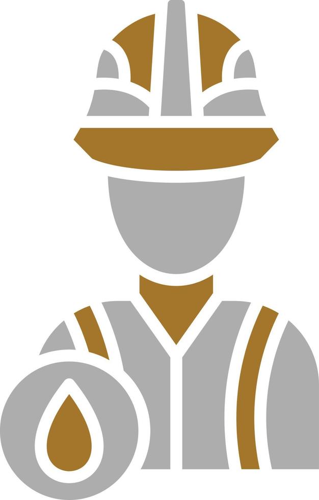 Oil Worker Icon Style vector