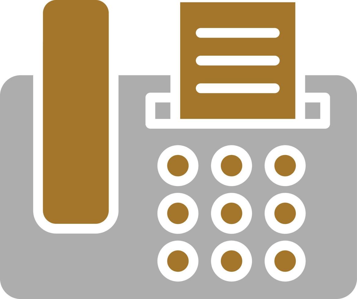 Fax Machine Icon Style vector