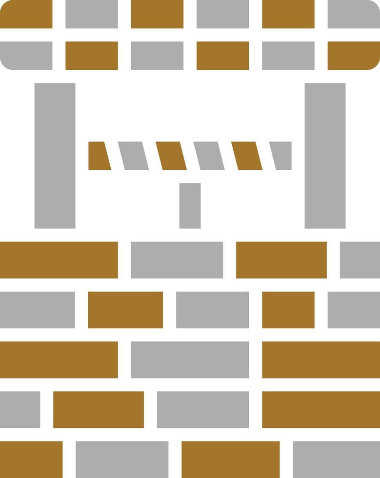 Water Well Icon Style vector