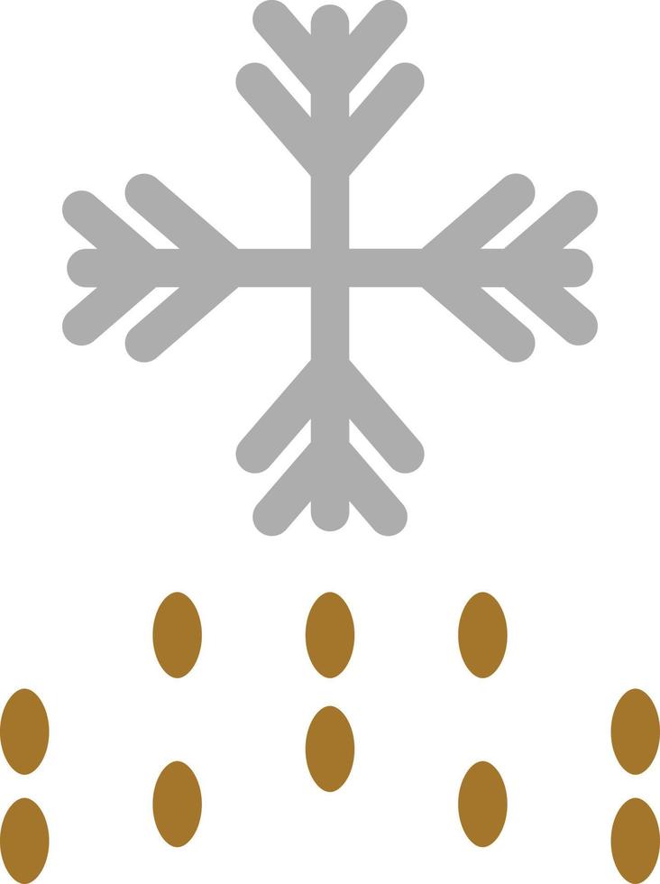 estilo de icono de nieve vector