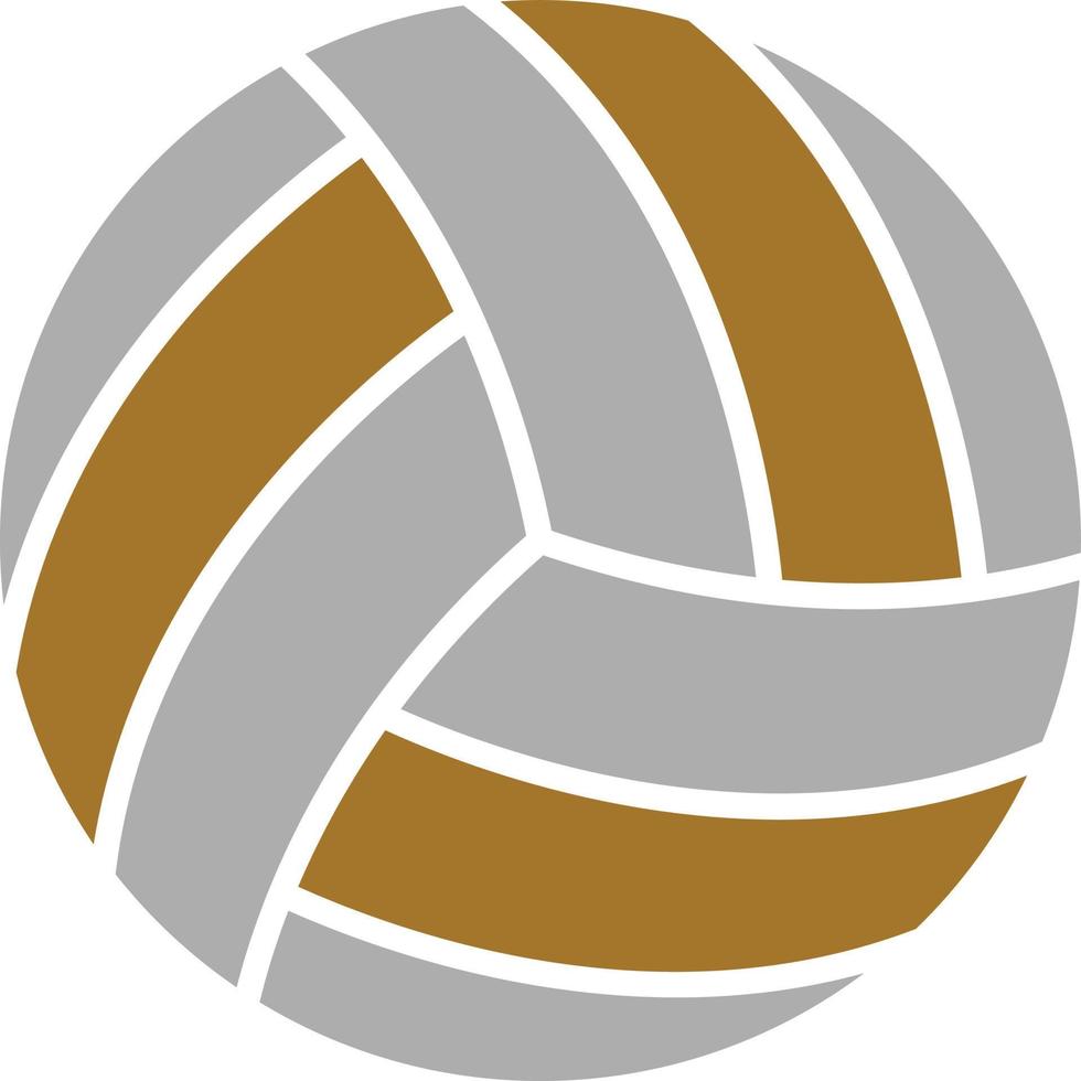 estilo de icono de voleibol vector