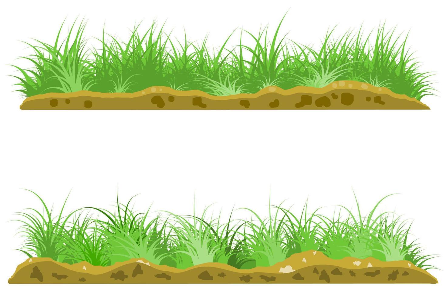 grass soil. grass landscape vector