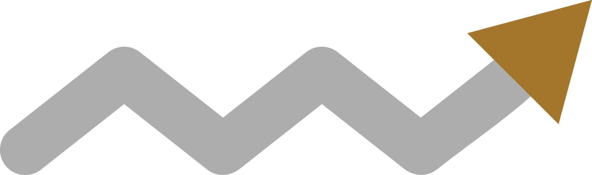 Zigzag Arrow Icon Style vector