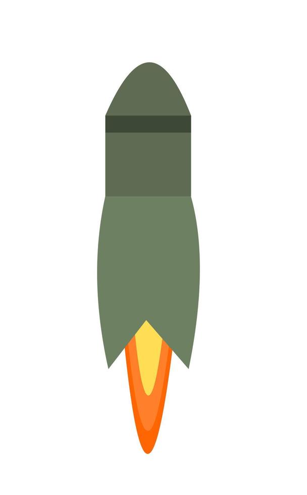 icono de misil cohete vector