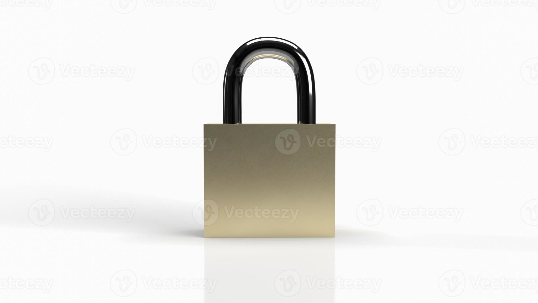 The master key on white background for security content 3d rendering. photo