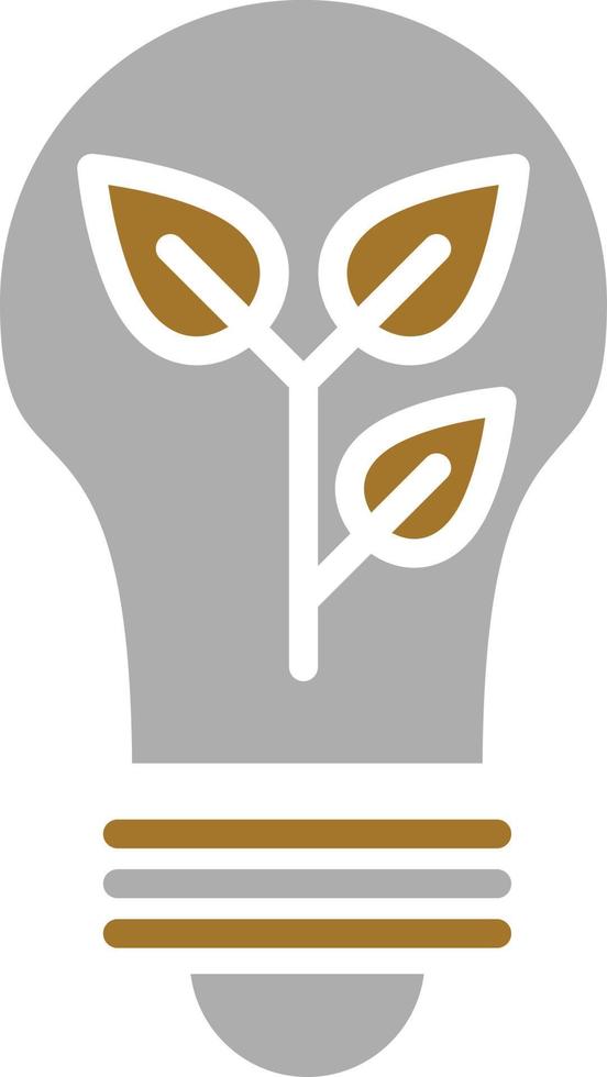 Eco Bulb Icon Style vector