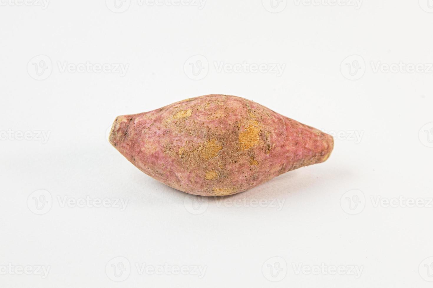 cassava on white background for food concept. photo