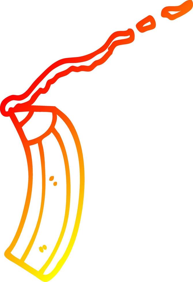 warm gradient line drawing cartoon colored pencil vector