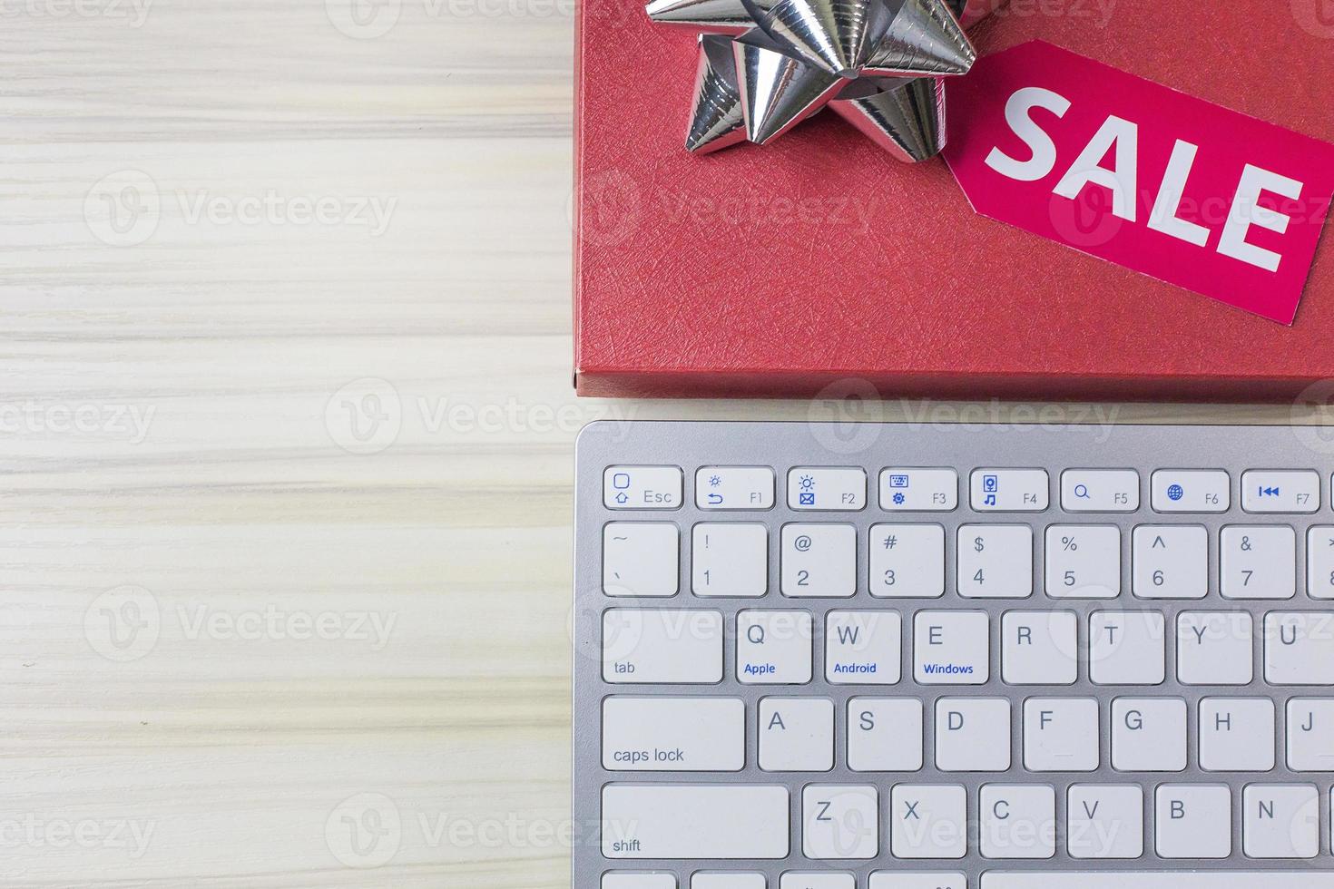 image flat lay concept cyber Monday sale background. photo