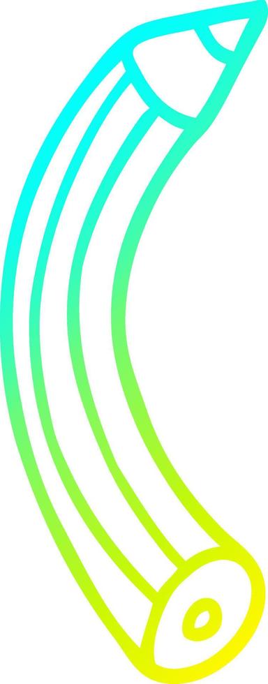 cold gradient line drawing cartoon colored pencil vector