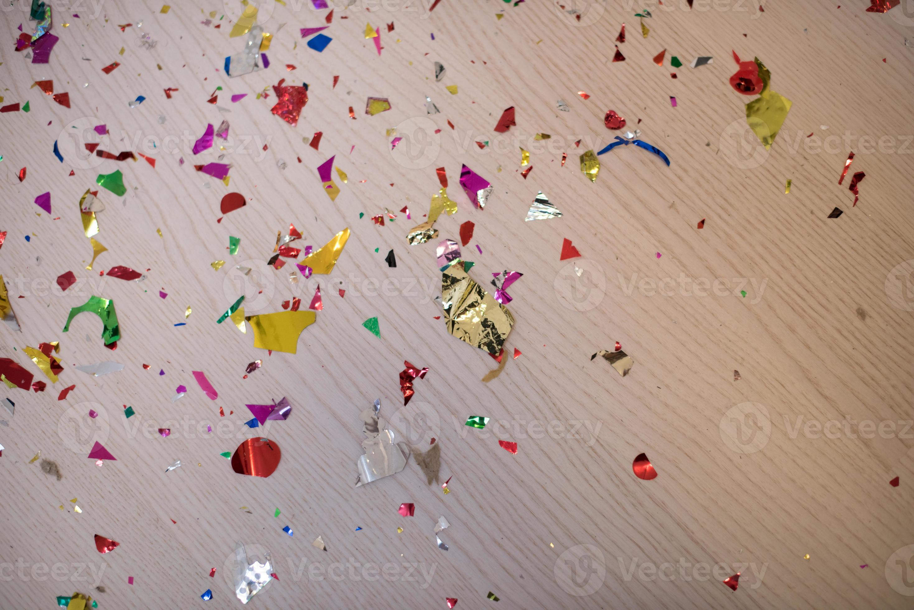 Confetti on floor 10661093 Stock Photo at Vecteezy