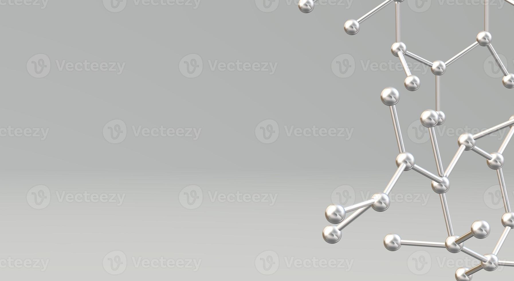molecule 3d rendering for  science  content. photo