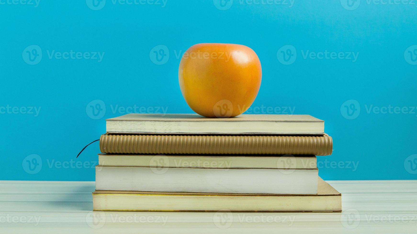 Back to school concept image colorful background. photo