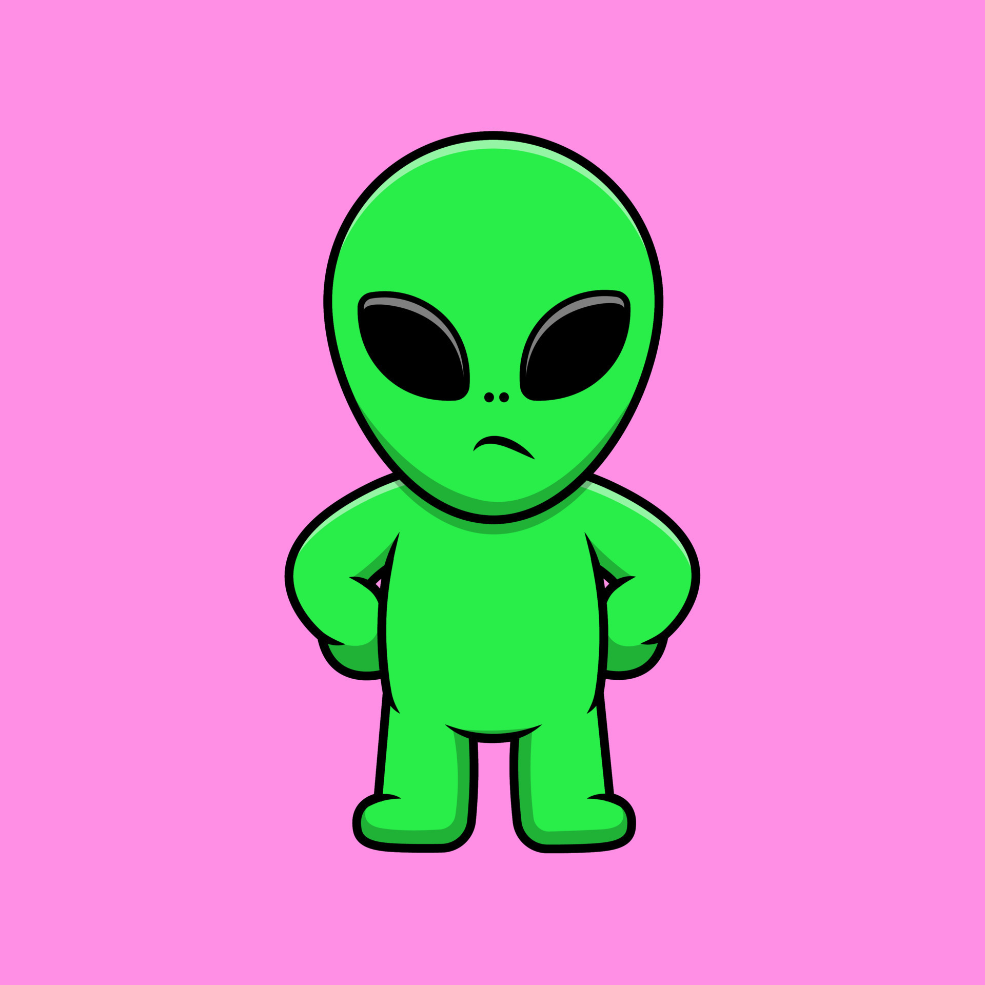 Icone Alien, Download Grátis, Desenho, Vetor