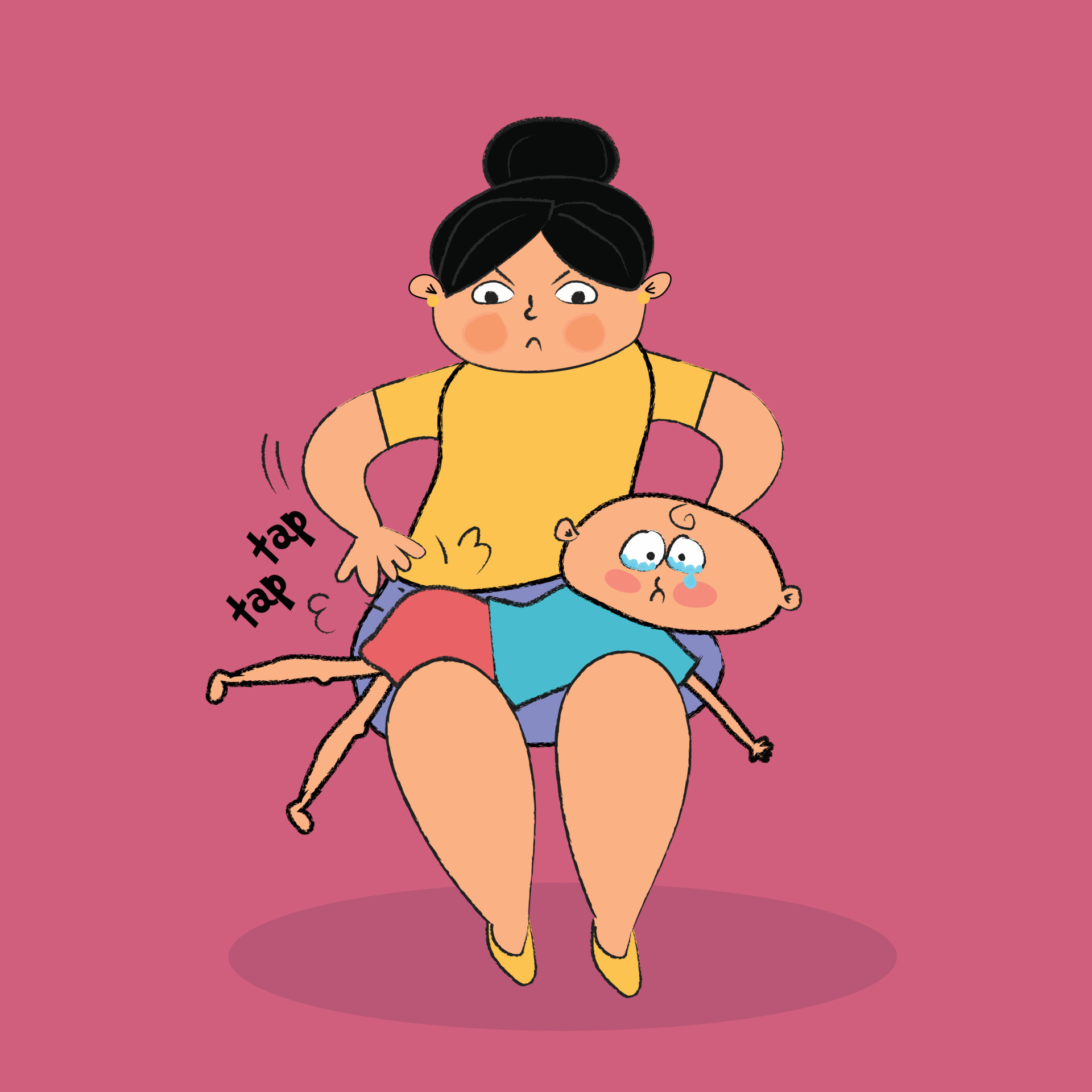 Spanking animated