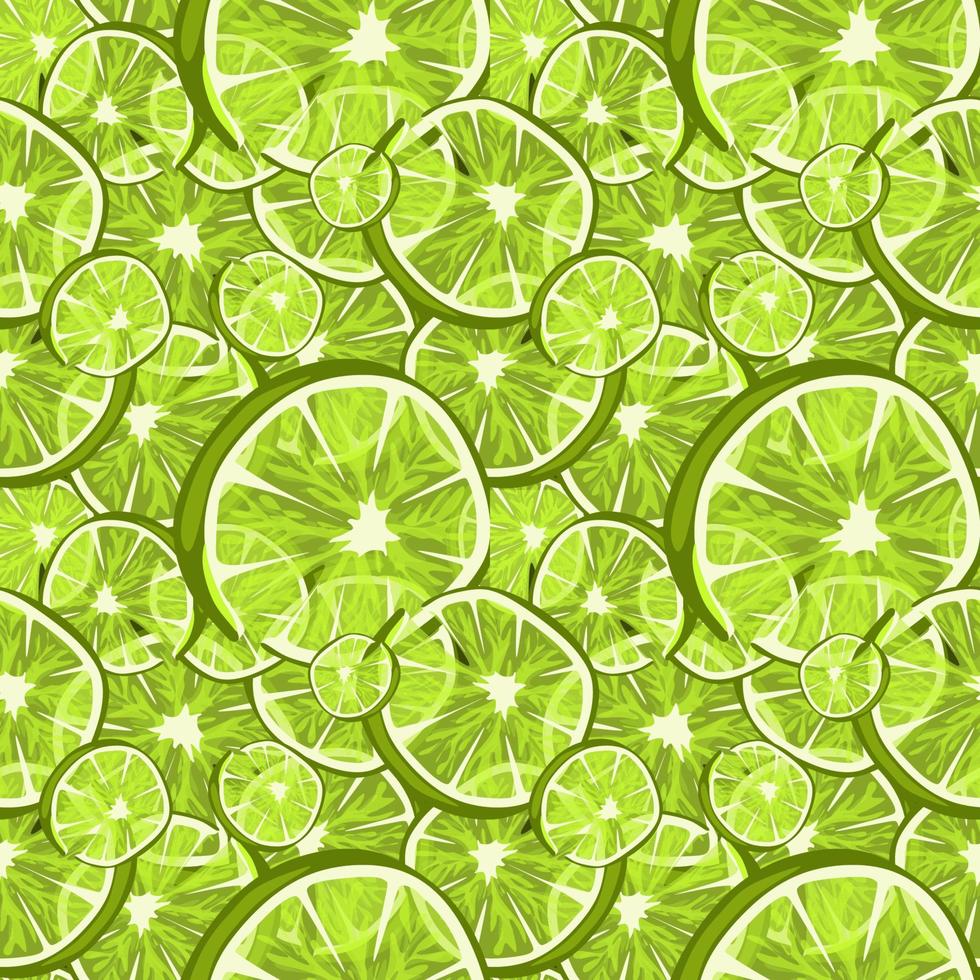 Seamless pattern with lime slices. Vector citrus fruit pattern. Summer design with juicy useful fruit. Vector pattern for fabric, packaging fresh summer juicy concept