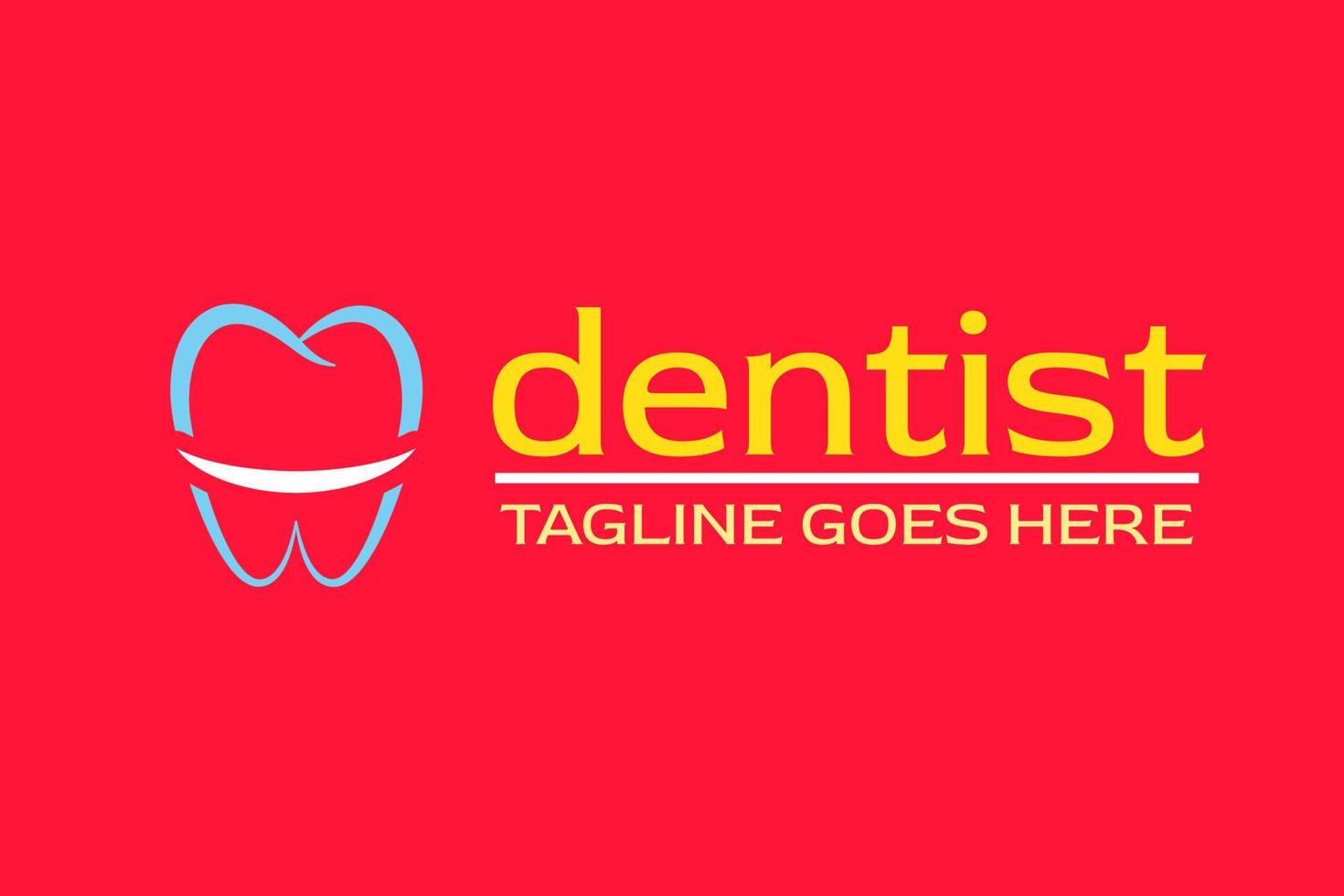 plantilla de logotipo de dentista adecuada para negocio o producto vector