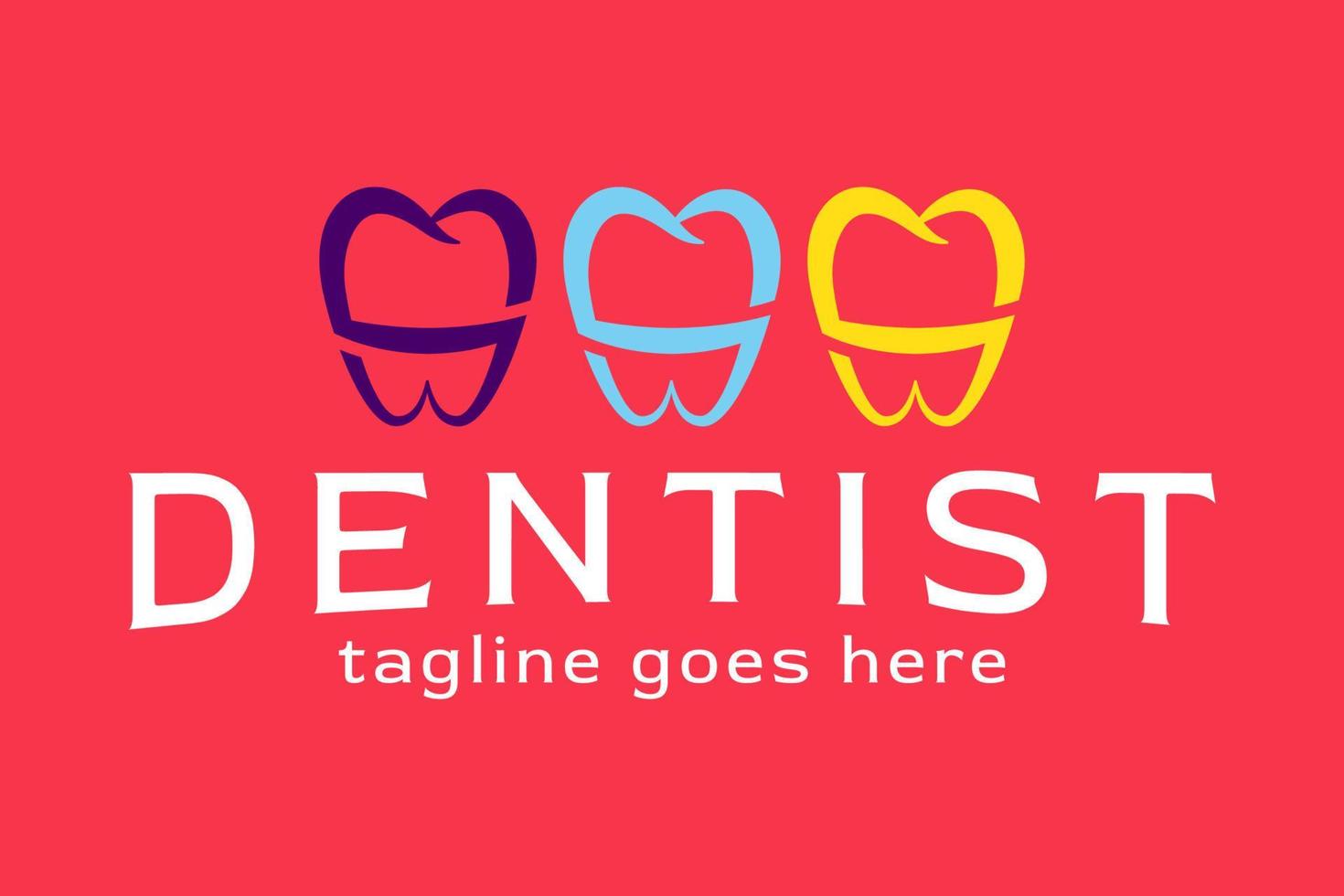 plantilla de logotipo de dentista adecuada para negocio o producto vector