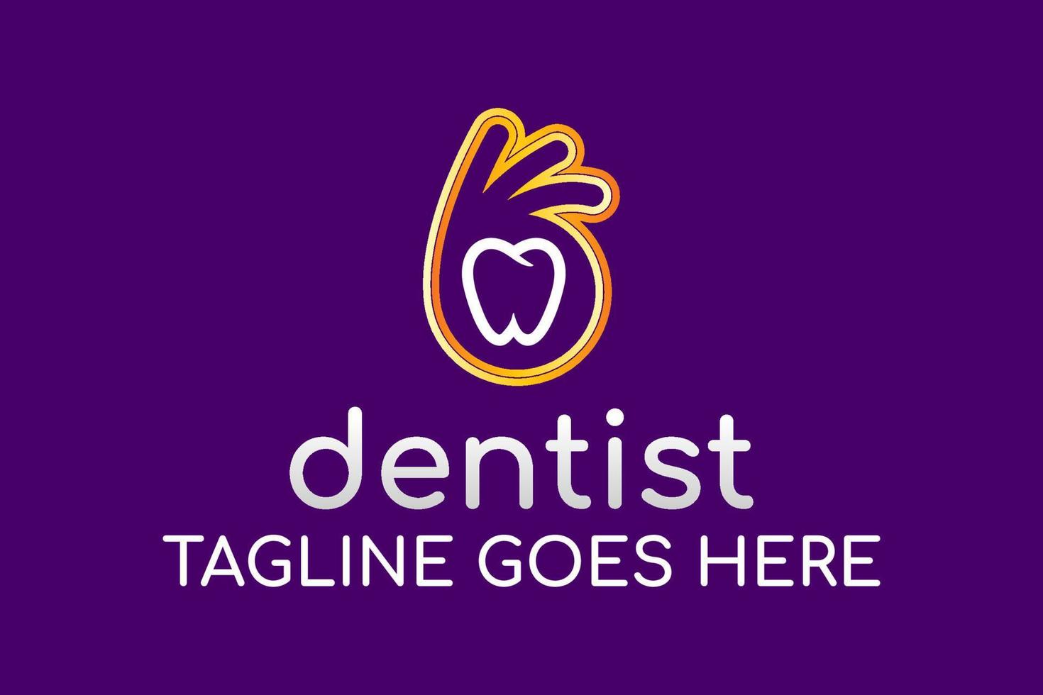 plantilla de logotipo de dentista adecuada para negocio o producto vector