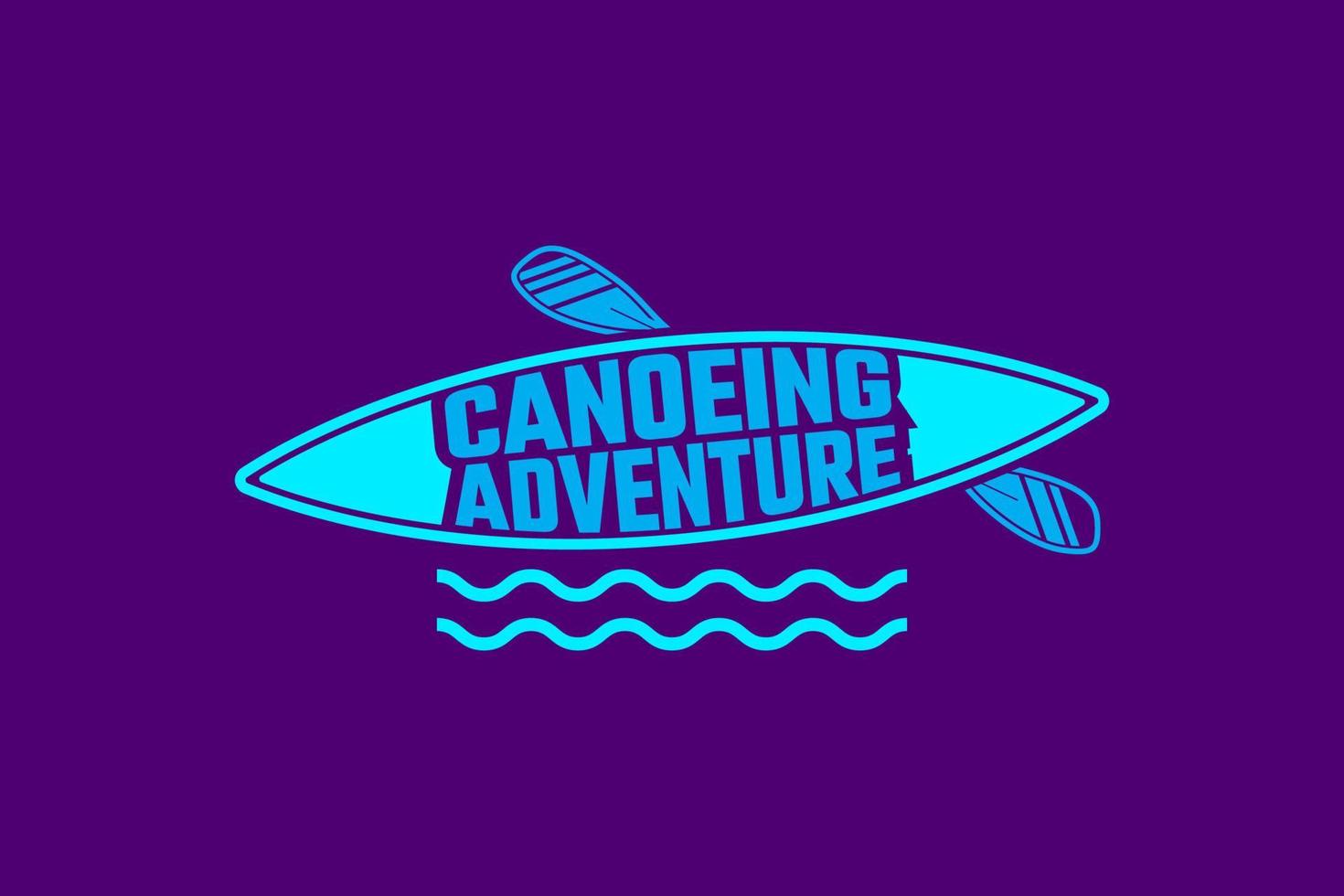 Canoeing Adventure Logo Template suitable for business, association, product, etc vector