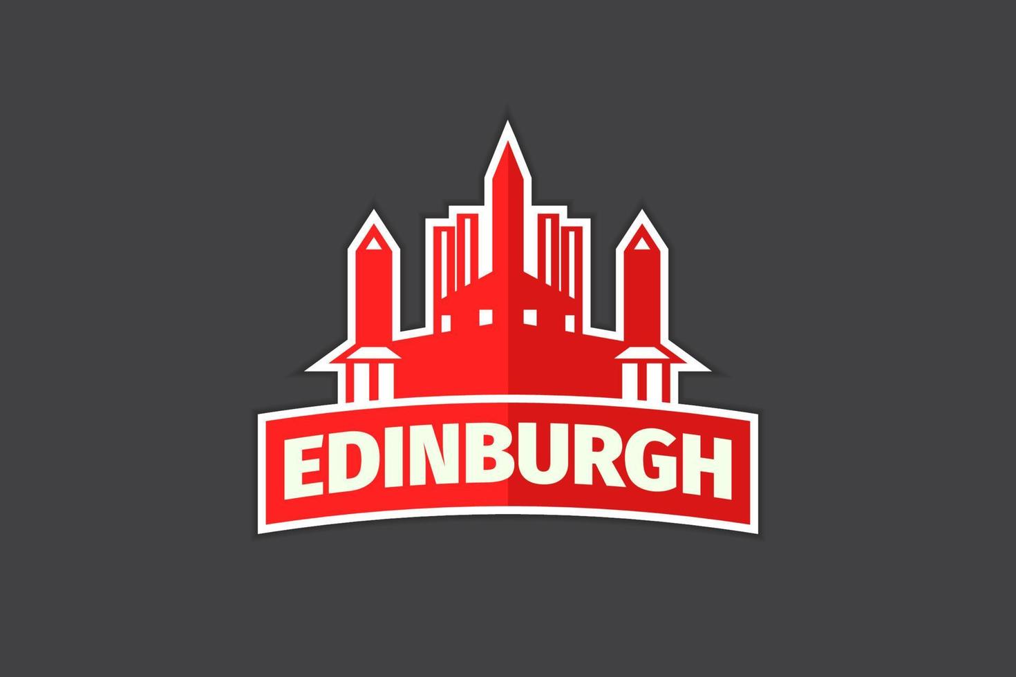 Vector de plantilla de logotipo de insignia de Edimburgo