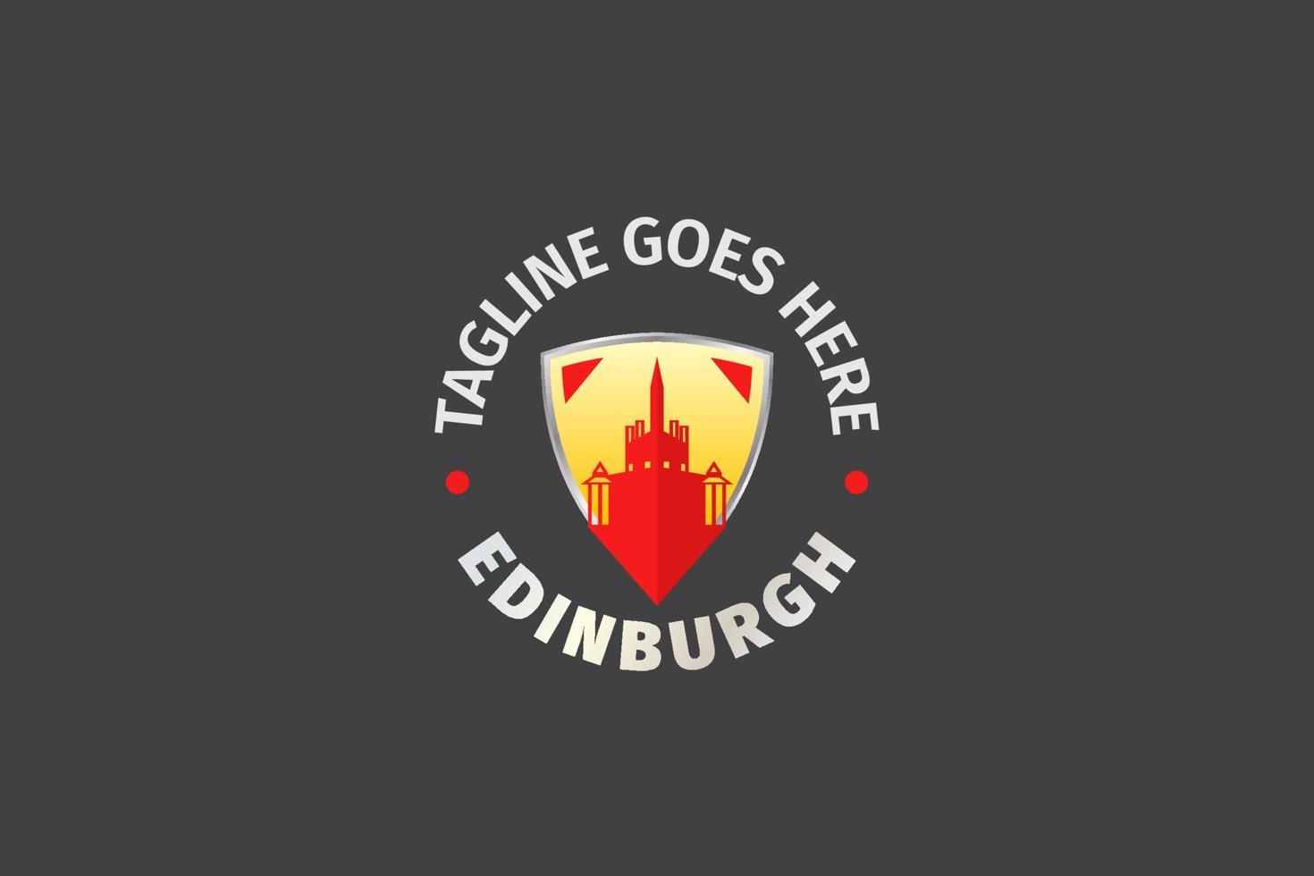 Vector de plantilla de logotipo de insignia de Edimburgo