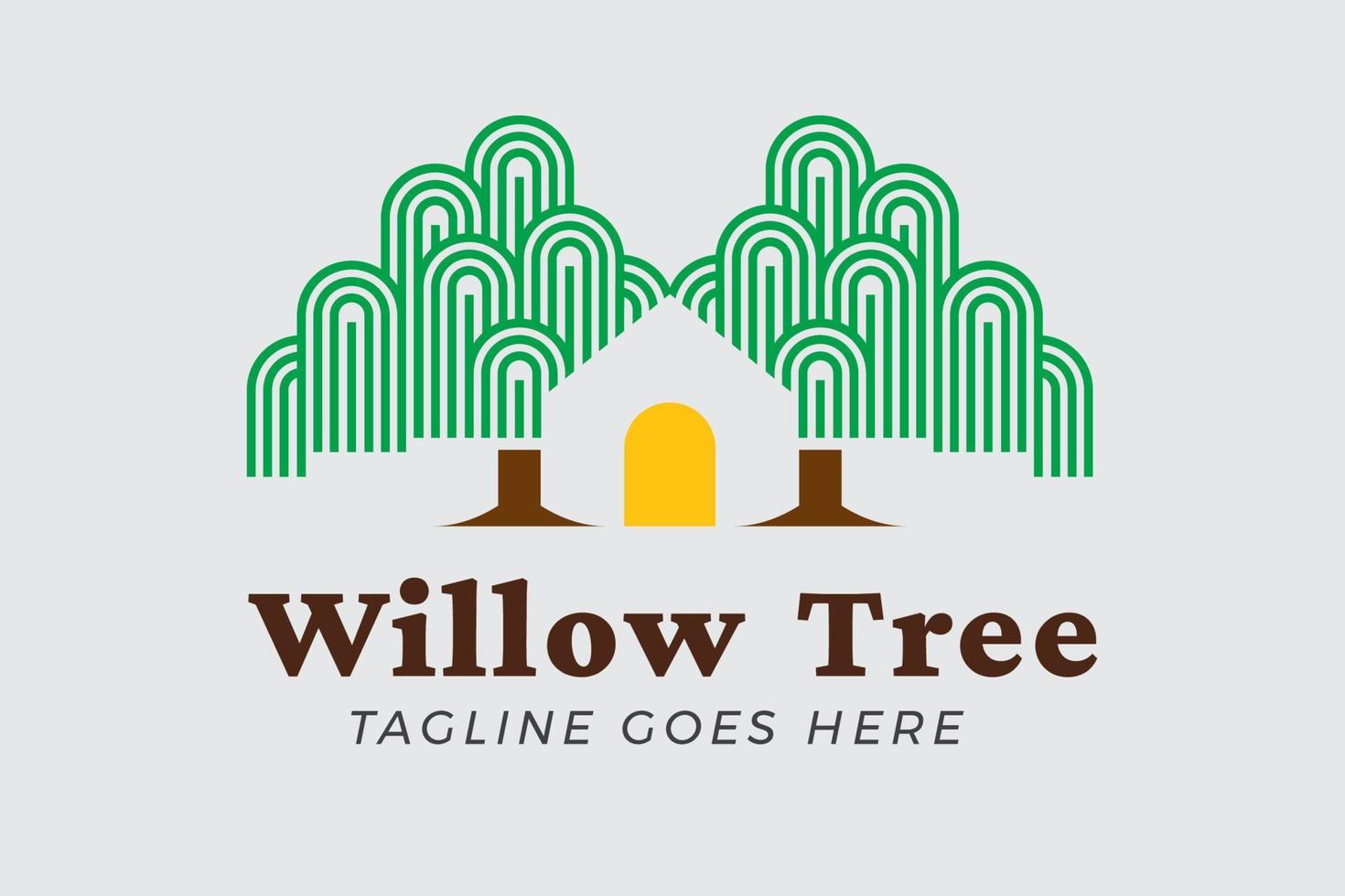 Willow Tree Logo Template vector