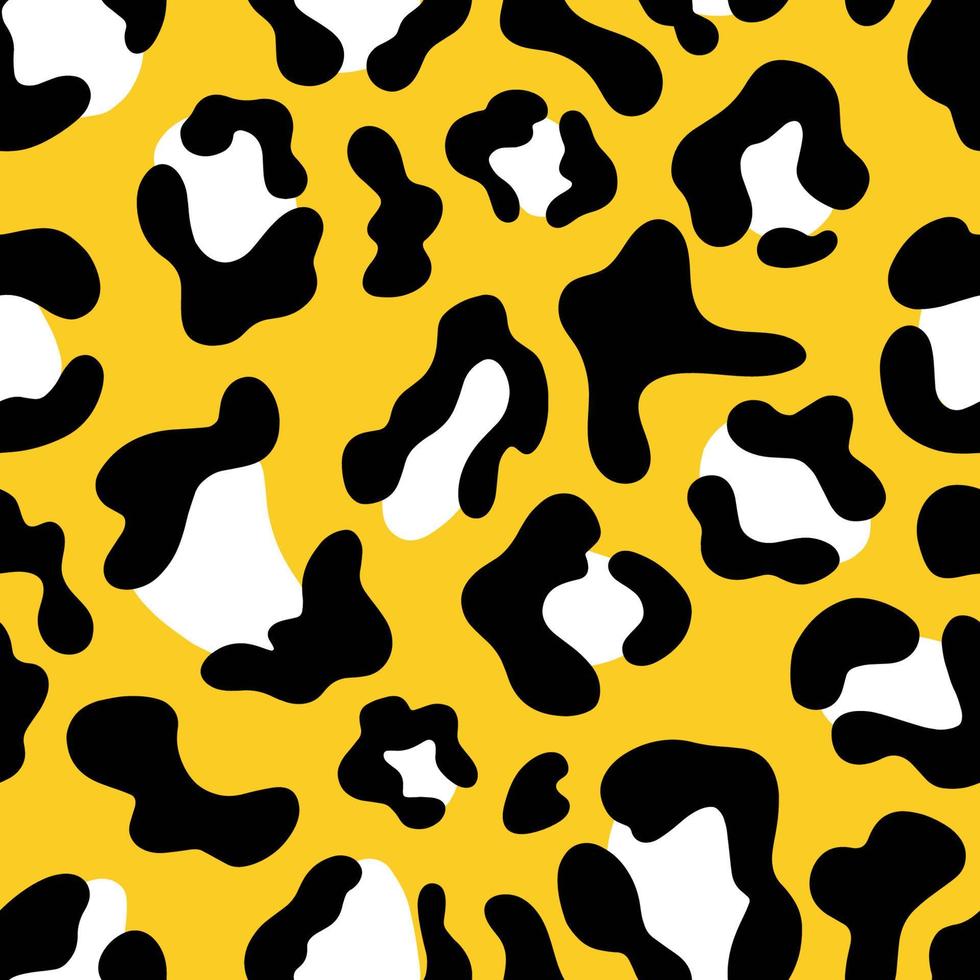 Leopard print pattern seamless pattern. Vector zoo pattern.