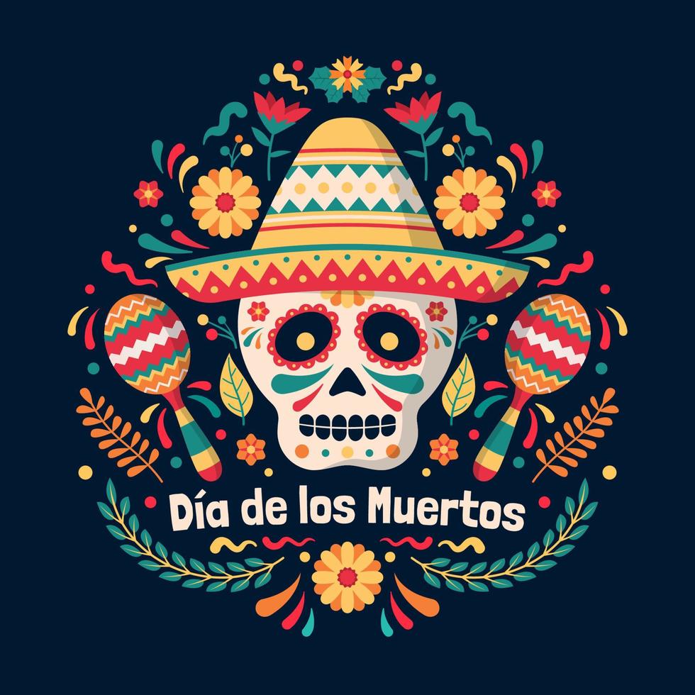 Dia de Muertos Background 10663272 Vector Art at Vecteezy