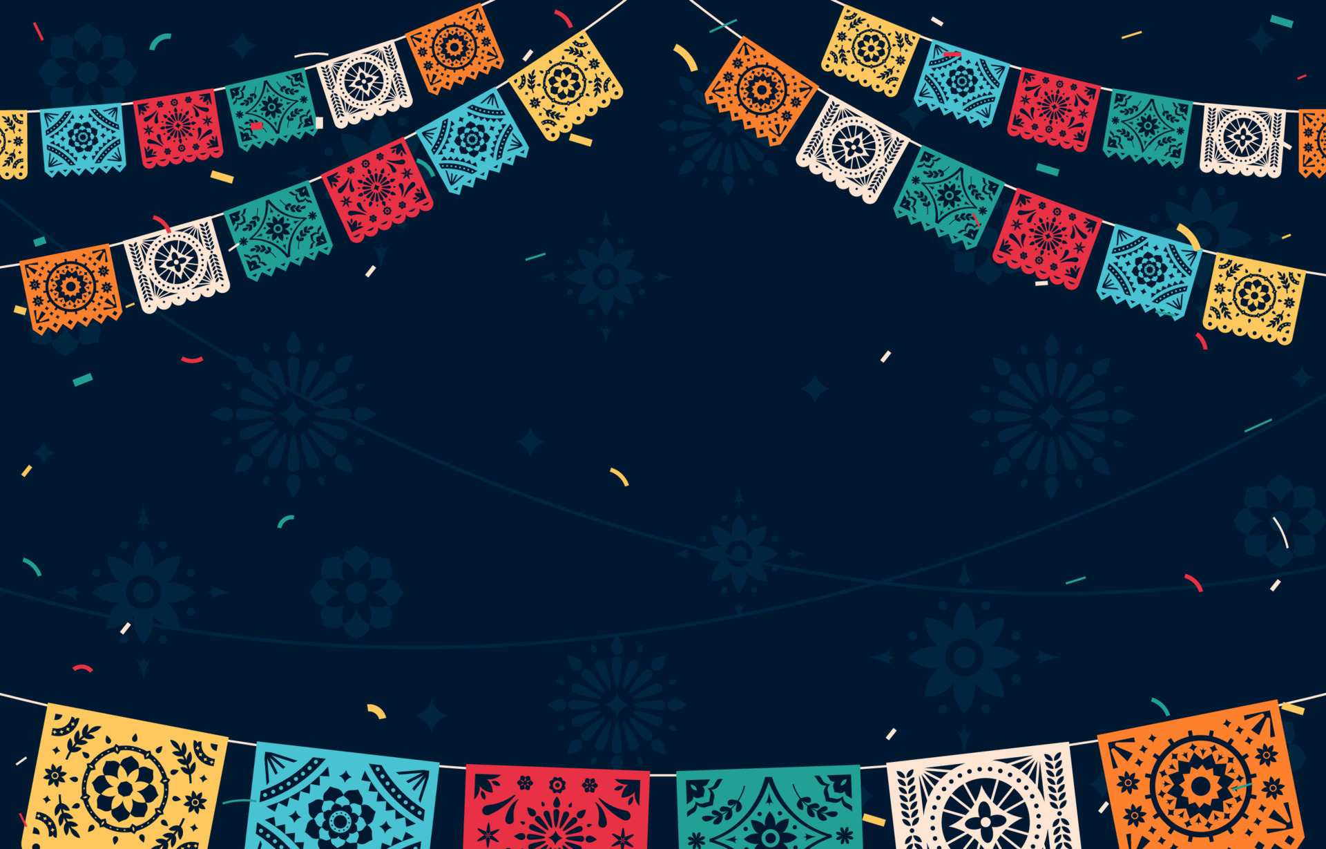 Papel Picado Background 10663276 Vector Art at Vecteezy