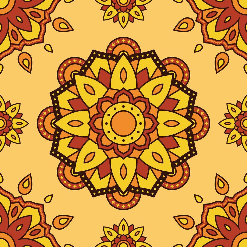 Rangoli Seamless Background vector