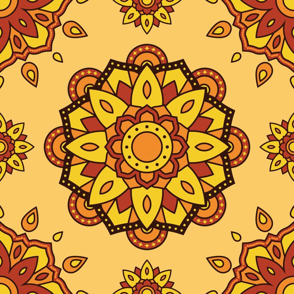 Rangoli Seamless Background vector