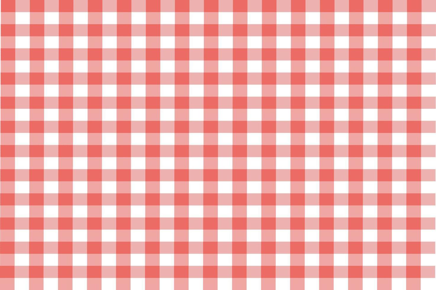 red plaid fabric vector