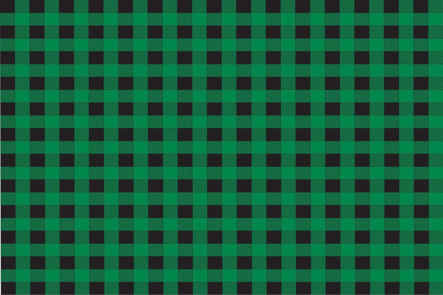 Green Black Plaid Checkered  Background vector