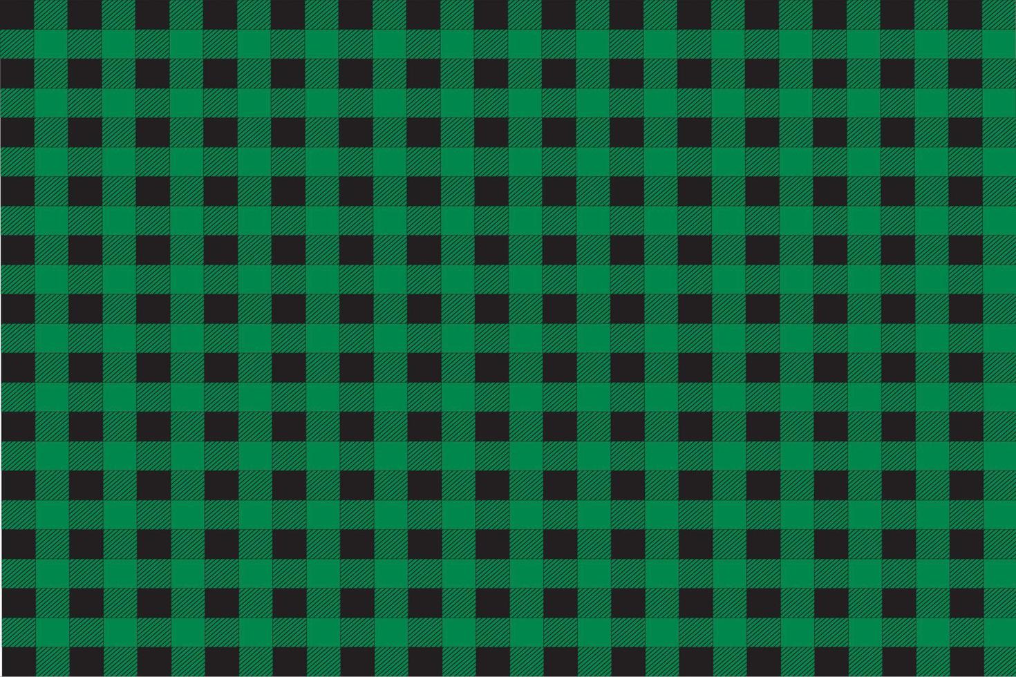 Green Black Plaid Checkered  Background vector