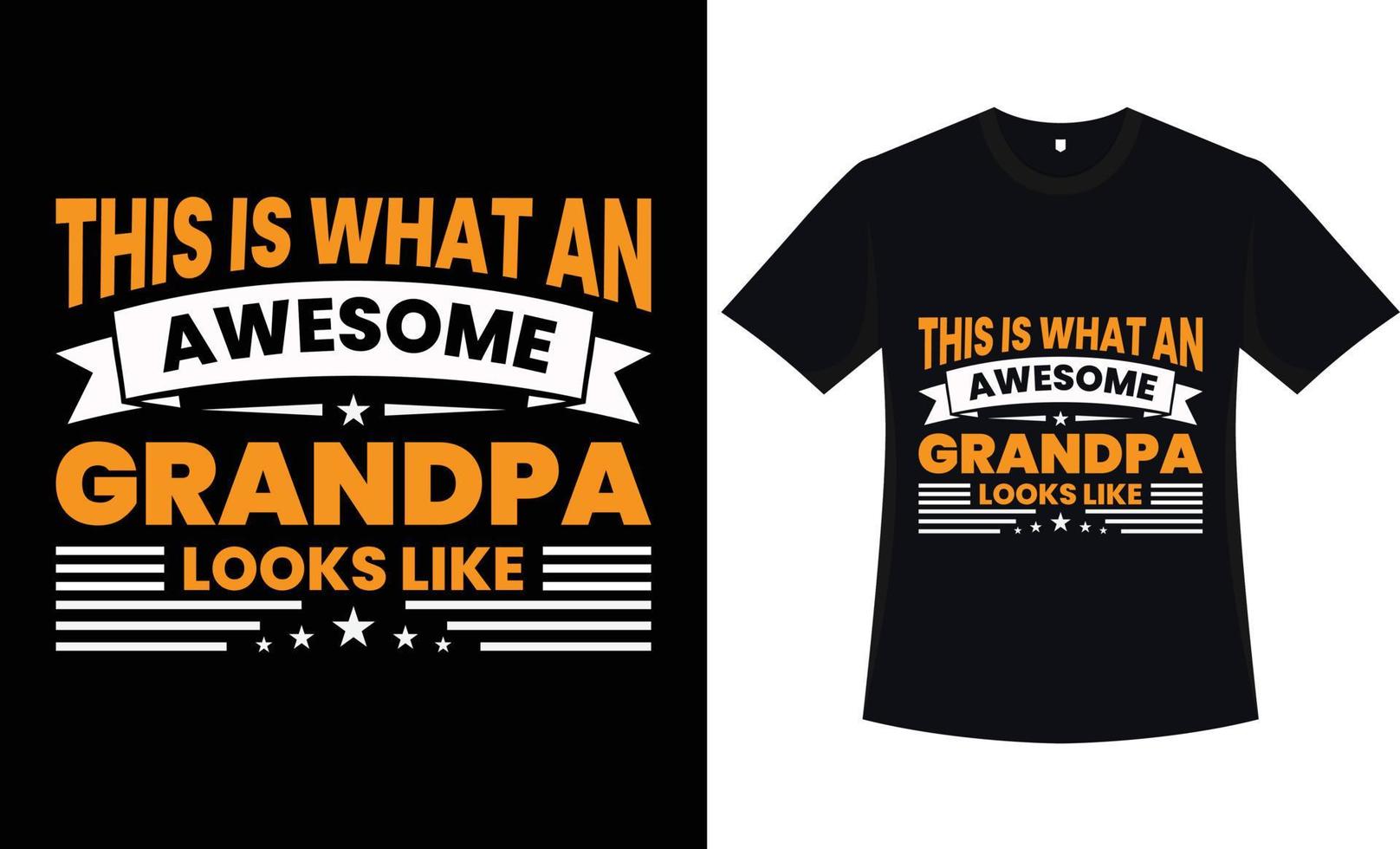 Typography grandpa t-shirt design vector