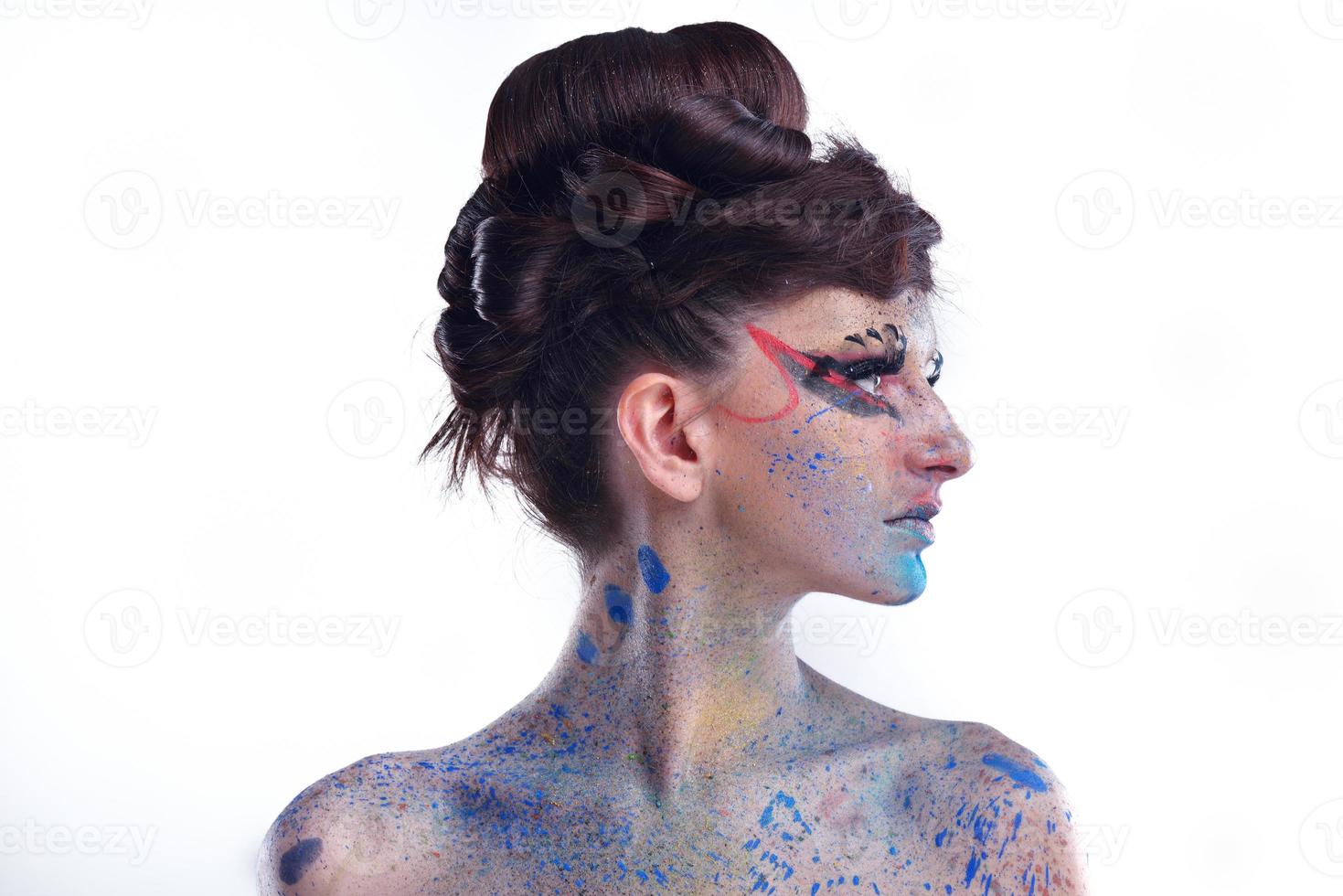 Beautiful Woman with  Luxury Makeup photo