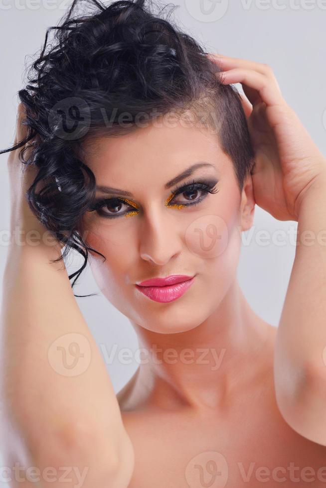 Beautiful Woman with  Luxury Makeup photo