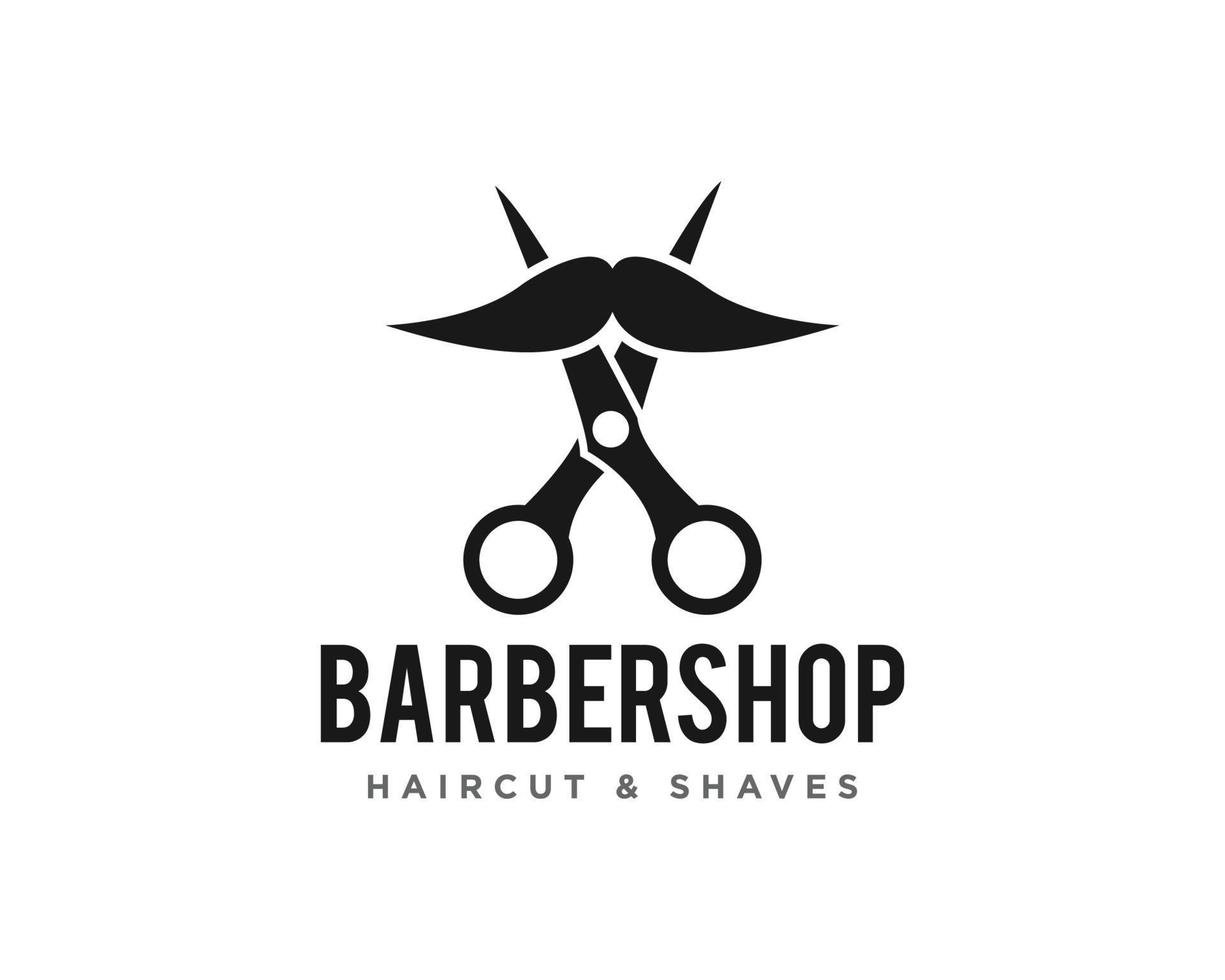 Barbershop Logo Icon Design Vector