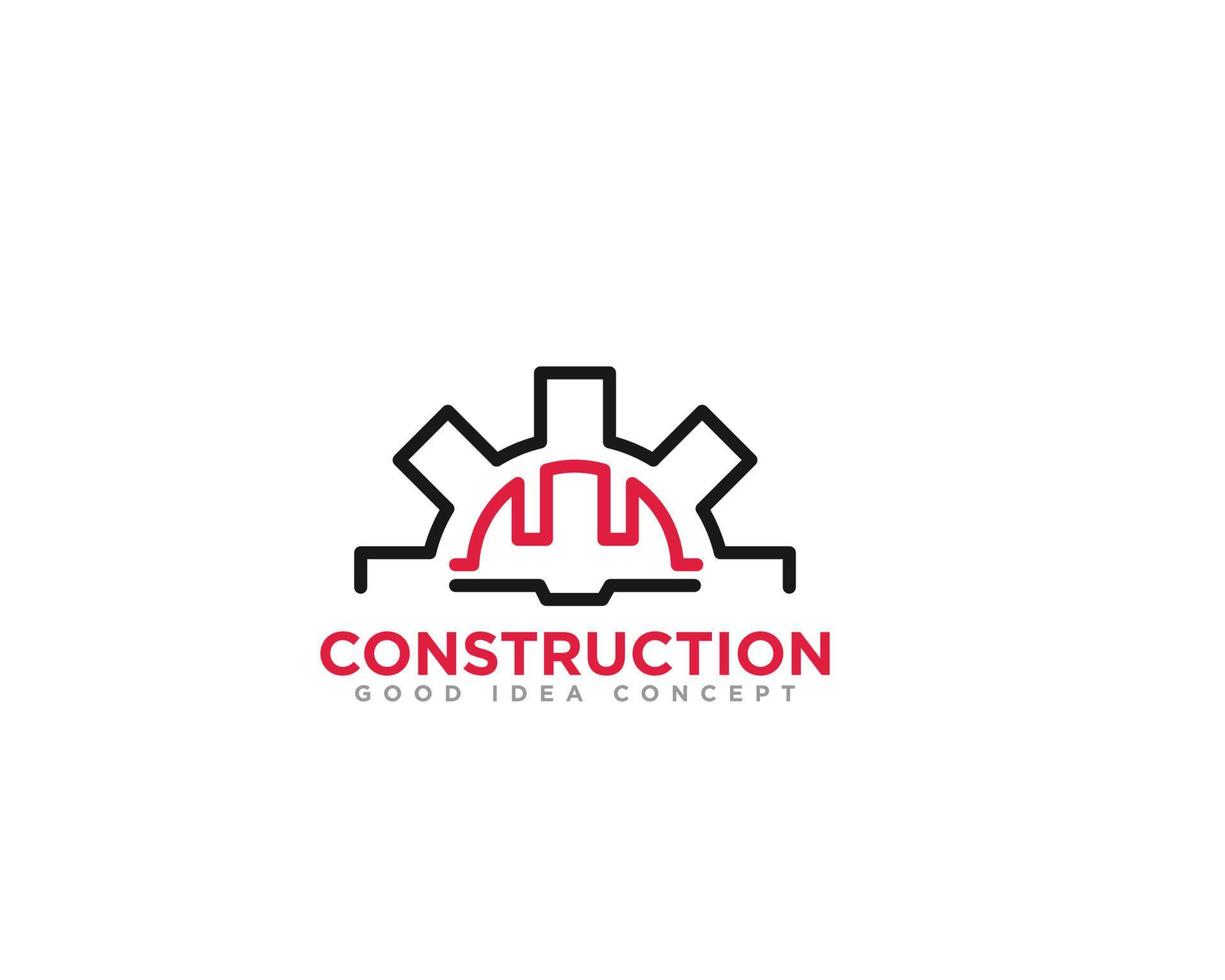 vector de diseño de icono de logotipo de edificio de construcción