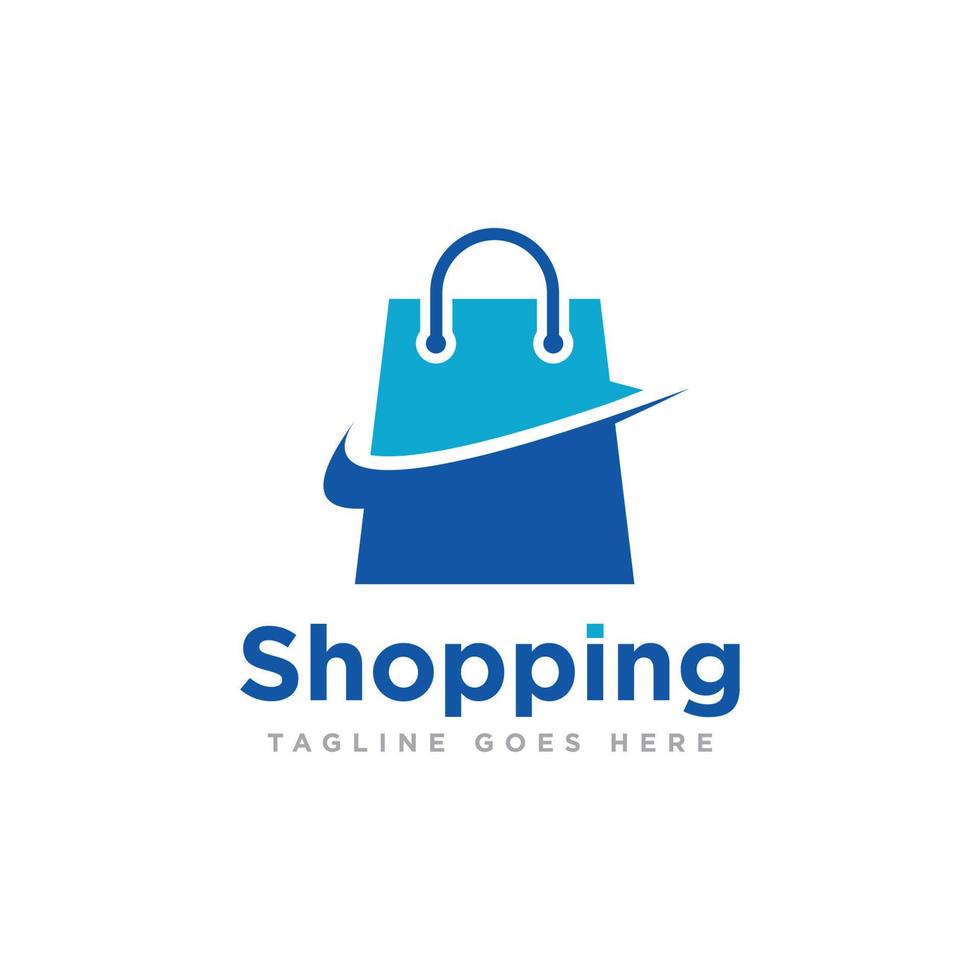 Bag Shop Logo Icon Design Vector